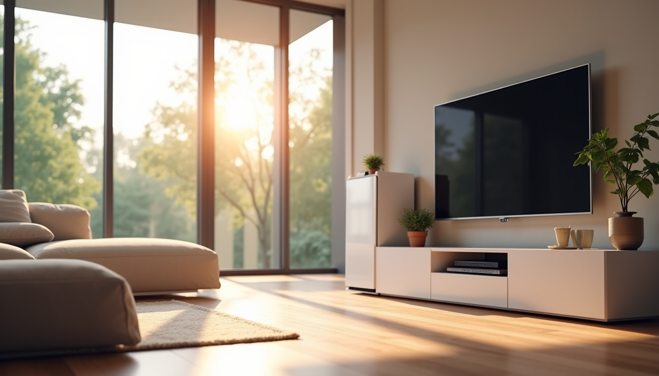 Batterie de stockage Zendure AB2000S installée dans un salon moderne