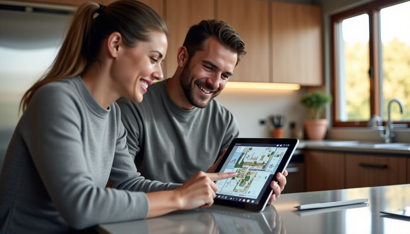 Concepteur Ixina Angers en consultation avec un client sur un projet de cuisine