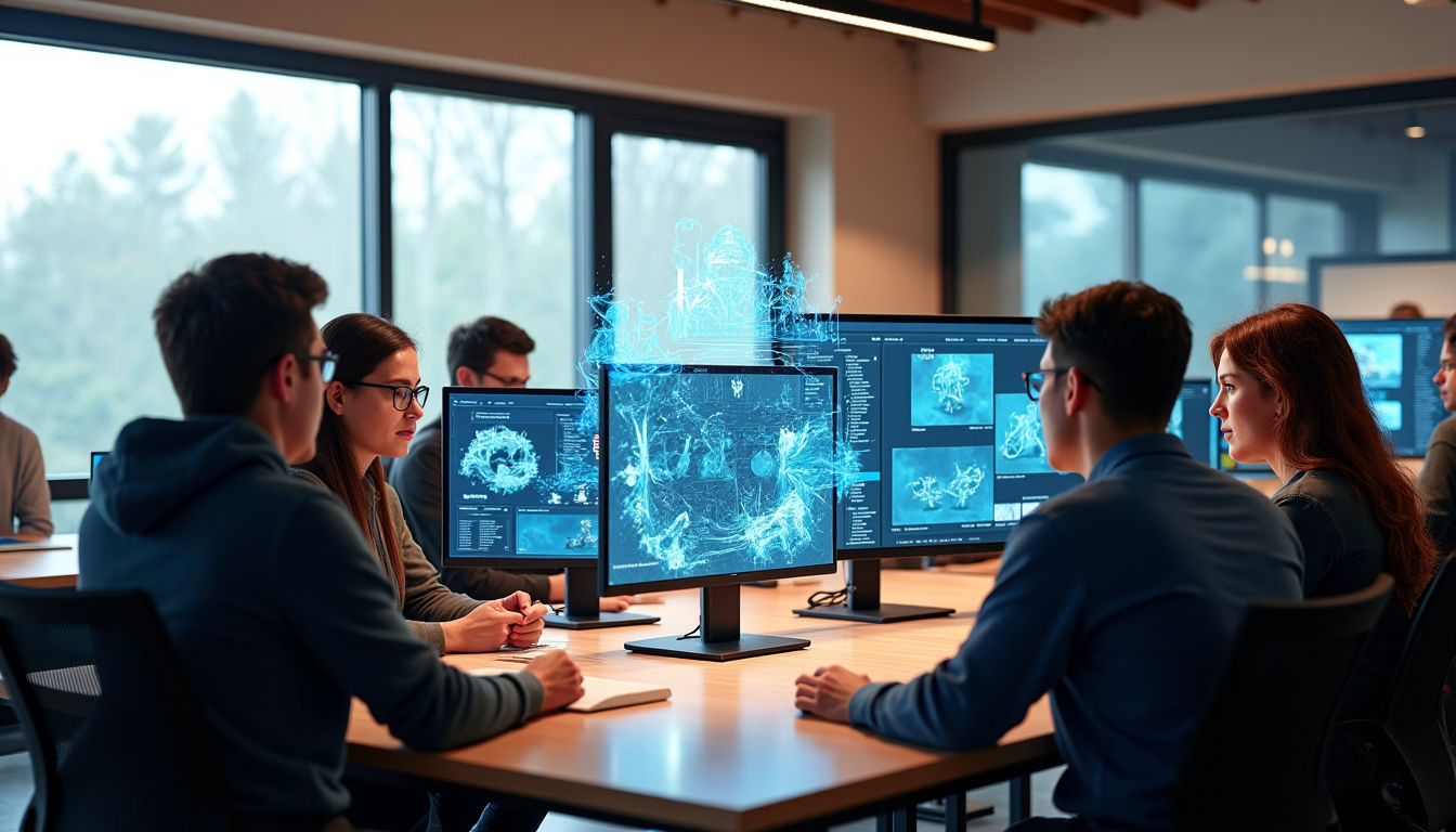 Équipe d’ingénieurs et de designers travaillant sur le développement de jeux chez Epic Games