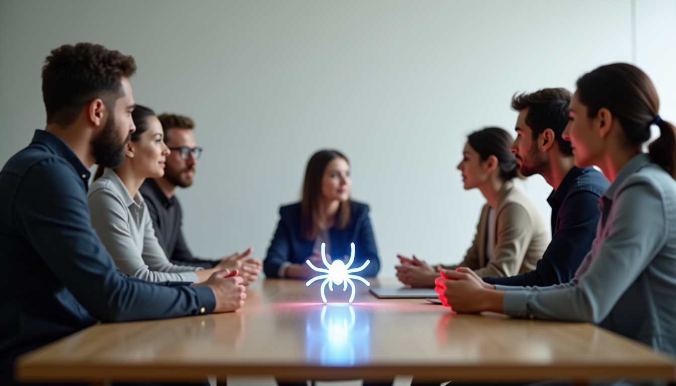 Illustration du Spidey-Sense activé dans une équipe Agile durant une rétrospective