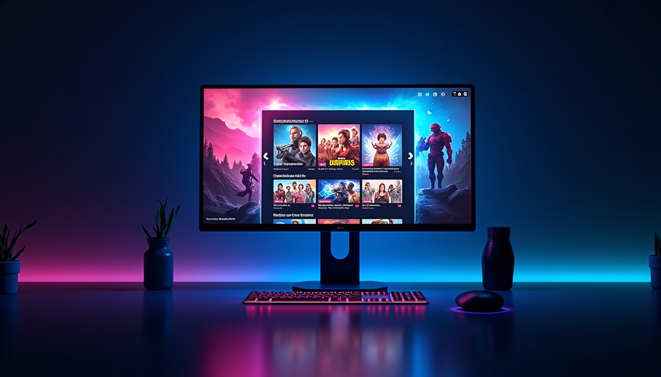 Interface de l’Epic Games Store avec mise en avant des jeux populaires et promotions en cours