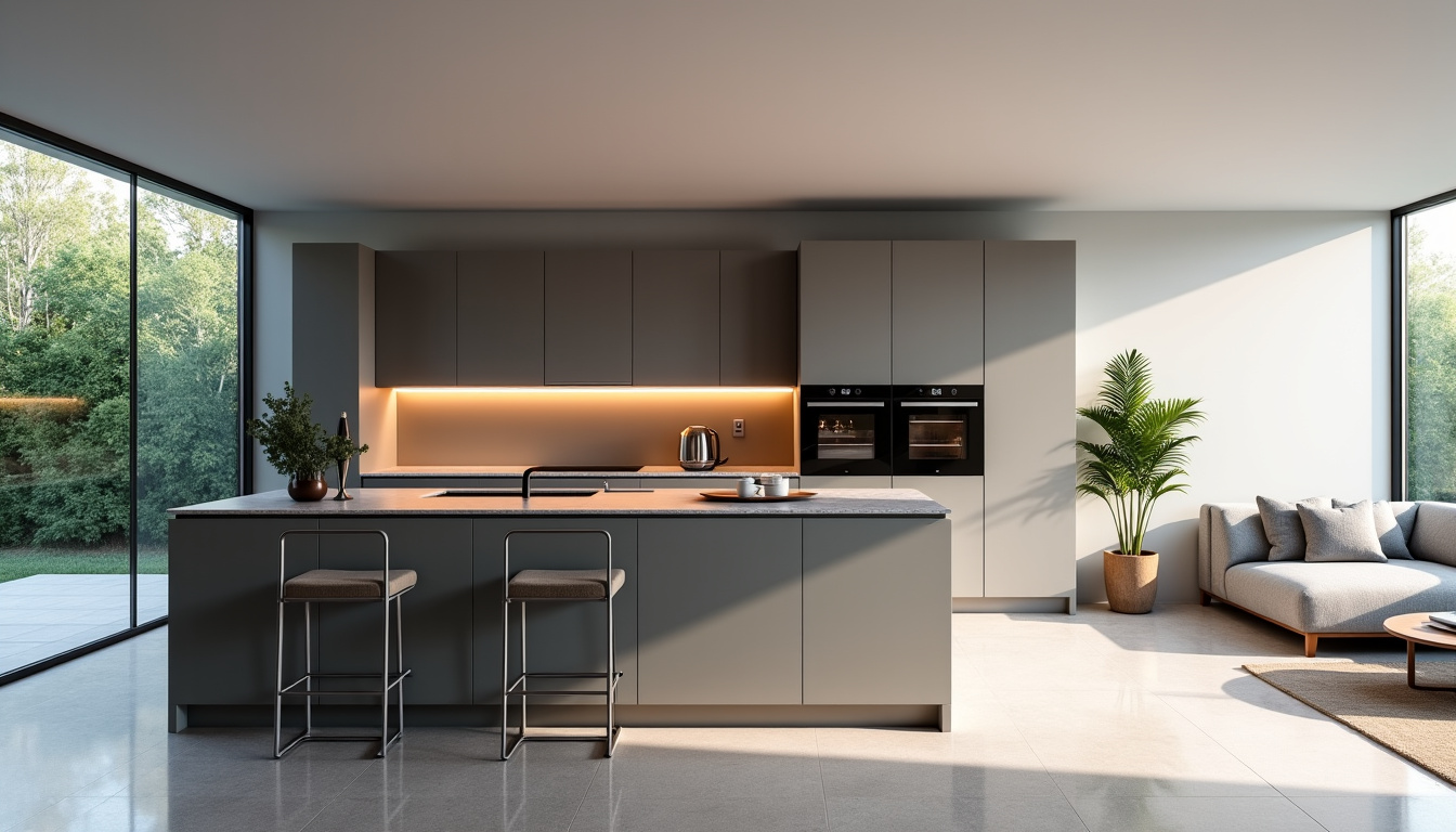 Cuisine SoCoo’c installée dans un salon contemporain