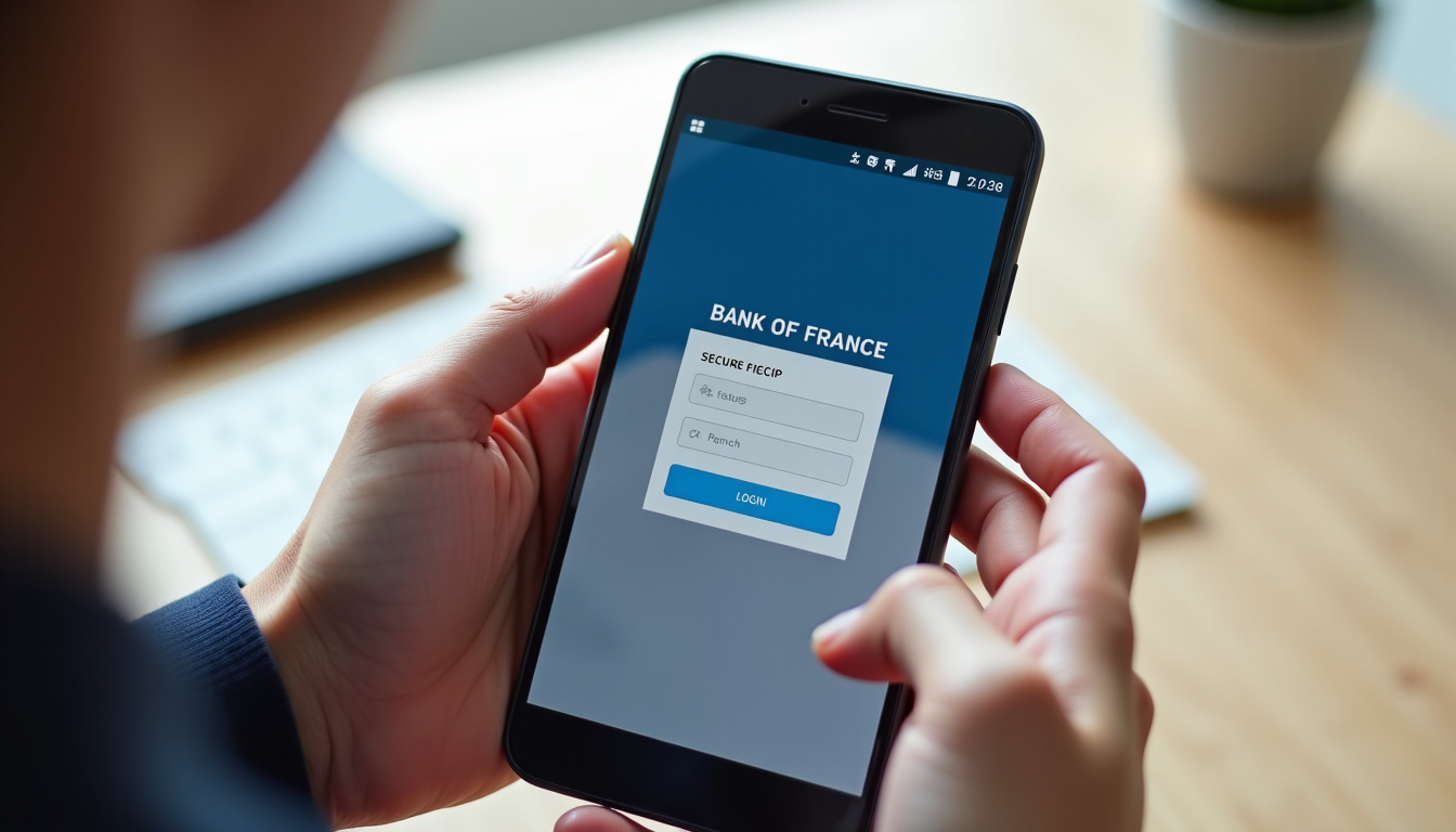 Personne consultant son statut FICP via le site de la Banque de France