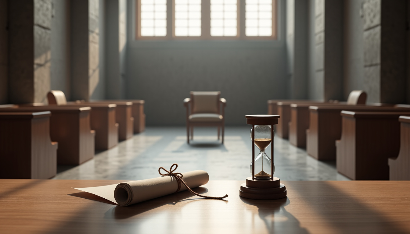 Représentation du tribunal de l’application des peines en 2026, où les demandes de libération conditionnelle sont examinées